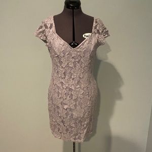 Lavender lace dress